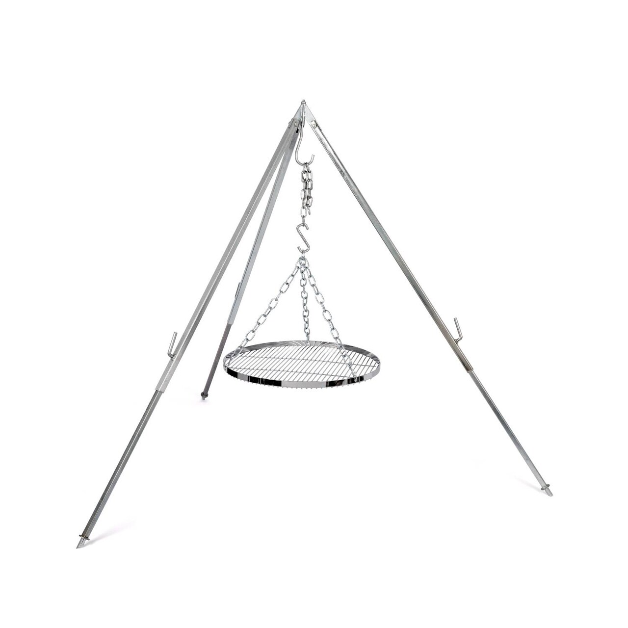 Petromax Hanging Grill Grate for Cooking Tripod, Outdoor Campfire Barbeque Cook Stand, Steel, 19.7 inch diameter